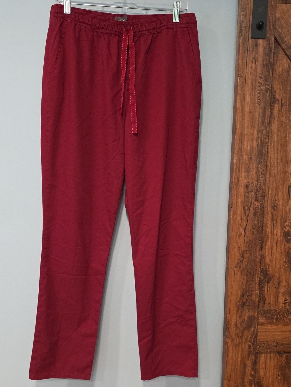 Jaanuu Scrub Cotton Pant Maroon L